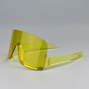 Gucci GG1631S 009 BRAND NEW Sunglasses Yellow Shield Unisex GG 1631S